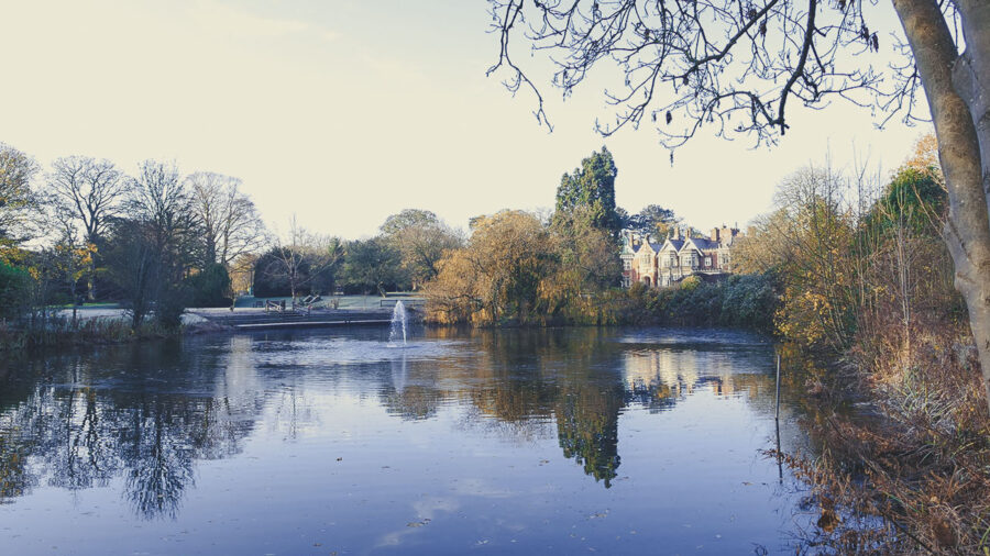 Winter scene at Bletchley Park